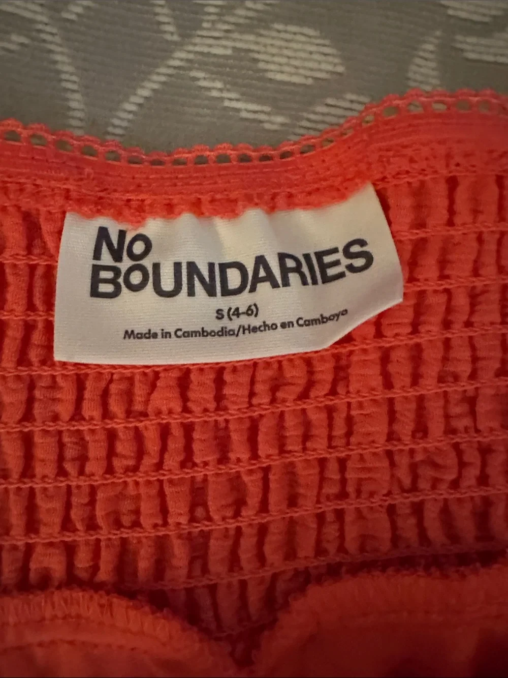 No Boundaries Red Crochet-Waist Circle Skirt